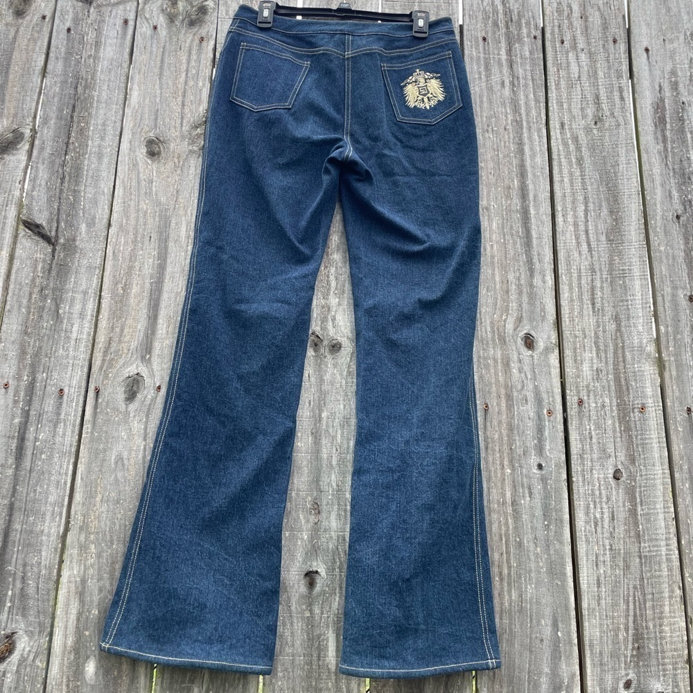 St John Collection Dark Wash Bootcut Jeans Size 6 - Picture 8 of 15
